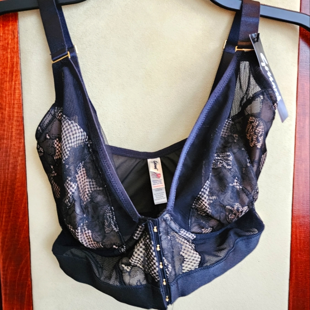 Black Plunge Bralette 30H